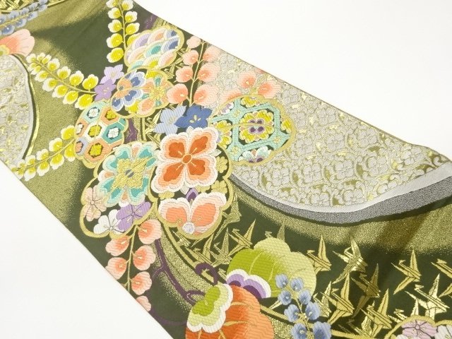 JAPANESE KIMONO / FUKURO OBI / WOVEN PAULOWNIA